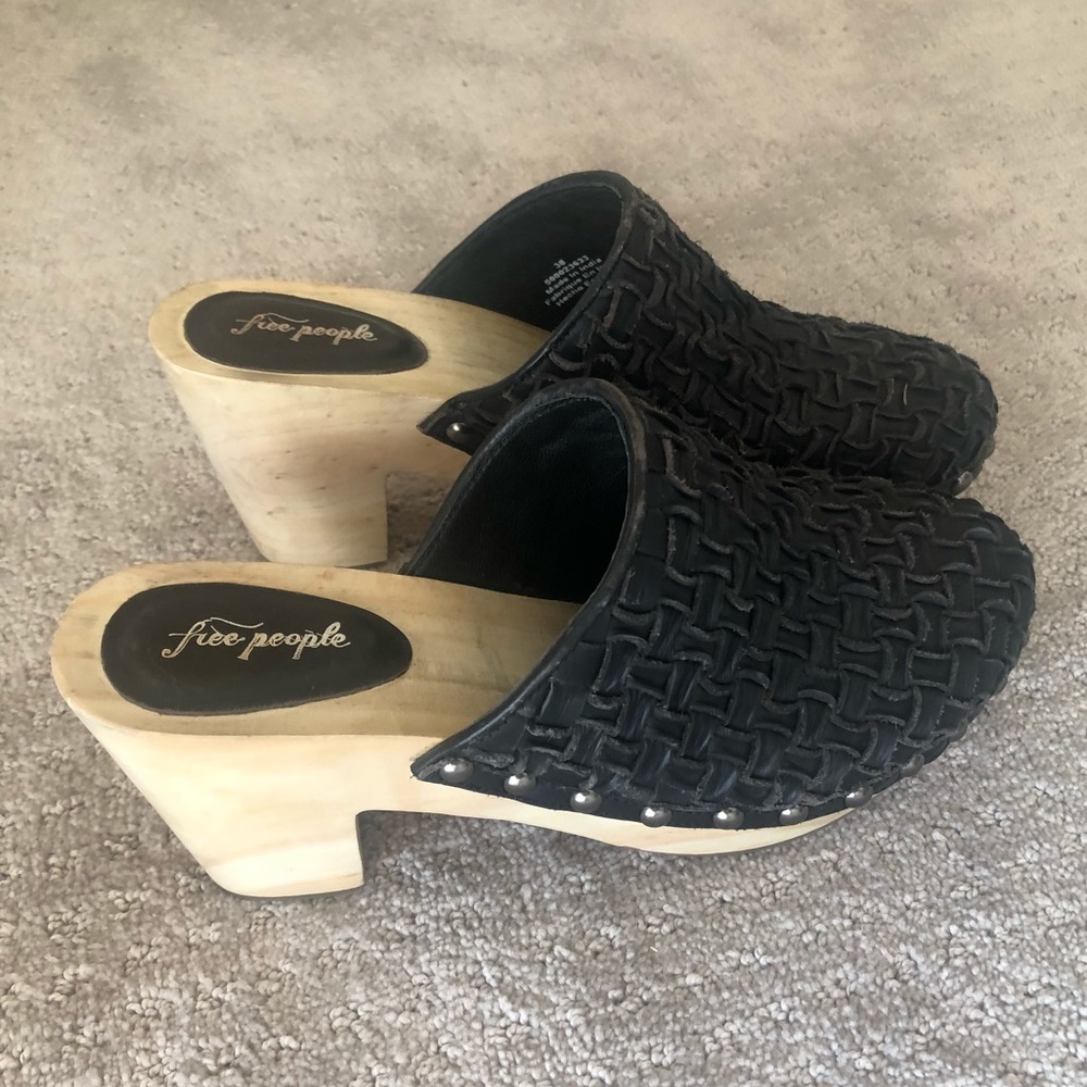 Free People Woven Clogs